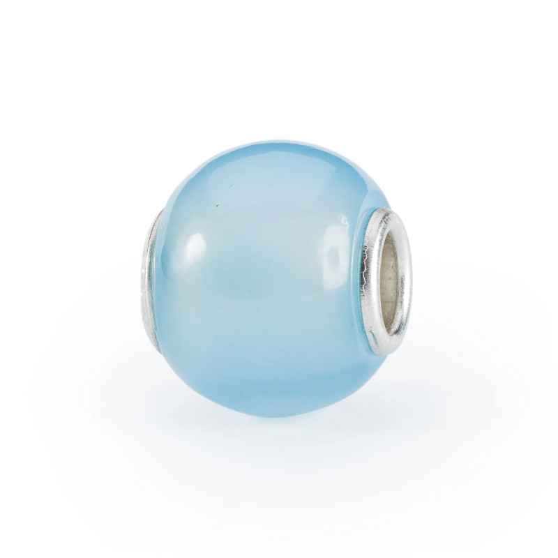 Bead AGATA BLU CHIARO ROTONDA Trollbeads Bead AGATA BLU CHIARO ROTONDA Trollbeads