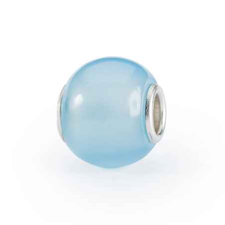 Bead AGATA BLU CHIARO ROTONDA Trollbeads - category_name - XDMG De Marchi Gianotti