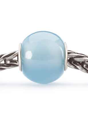 Bead AGATA BLU CHIARO ROTONDA Trollbeads