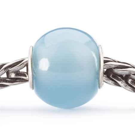 Bead AGATA BLU CHIARO ROTONDA Trollbeads