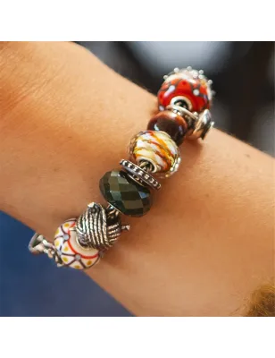 Bead Occhio di Tigre Rosso Rotondo Trollbeads - category_name - XDMG De Marchi Gianotti