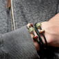 Bead PRENITE CON QUARZO TORMALINATO Donna Trollbeads Bead PRENITE CON QUARZO TORMALINATO Donna Trollbeads