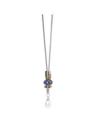 Collana d'Argento con Perla 80cm Donna Trollbeads