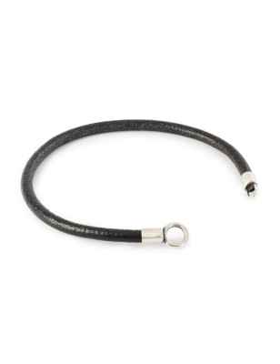Bracciale PELLE E ARGENTO NERO 21CM Trollbeads - category_name - XDMG De Marchi Gianotti