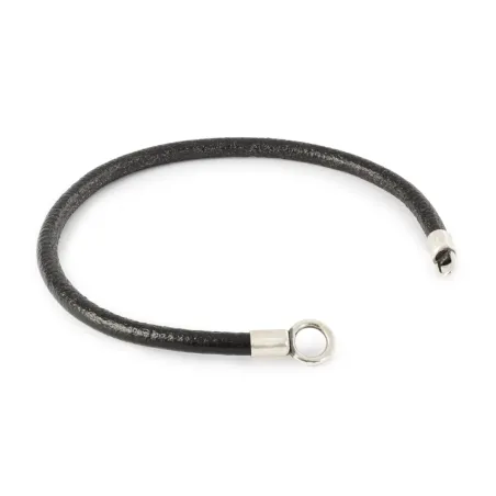 Bracciale in Pelle e Argento, Nero, mis.19 cm Trollbeads - category_name - XDMG De Marchi Gianotti