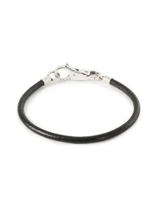 Bracciale in Pelle e Argento, Nero, mis.19 cm Trollbeads