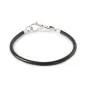 Bracciale in Pelle e Argento, Nero, mis.19 cm Trollbeads Bracciale in Pelle e Argento, Nero, mis.19 cm Trollbeads
