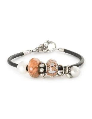 Bracciale in Pelle e Argento, Nero, mis.19 cm Trollbeads - category_name - XDMG De Marchi Gianotti