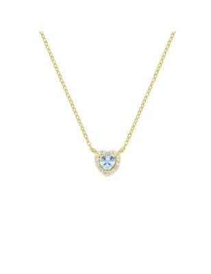 Collana Dorata Dolce Cuore Acquamarina Donna Amen - category_name - XDMG De Marchi Gianotti