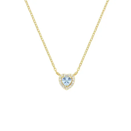 Collana Dorata Dolce Cuore Acquamarina Donna Amen - category_name - XDMG De Marchi Gianotti