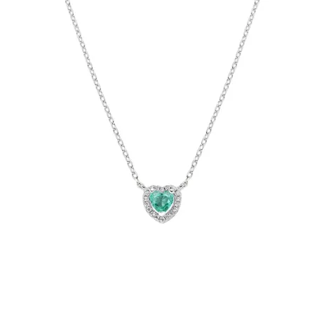 Collana Dolce Cuore Verde Acqua Donna Amen - category_name - XDMG De Marchi Gianotti