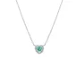 Collana Dolce Cuore Verde Acqua Donna Amen Collana Dolce Cuore Verde Acqua Donna Amen