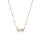 Collana Mini Infinito Pavé Dorata Donna Amen