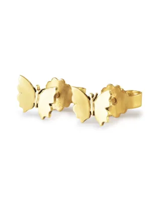 Orecchini Ali di Farfalla, Piccoli, Placcato Oro Donna Trollbeads - category_name - XDMG De Marchi Gianotti