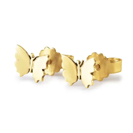 Orecchini Ali di Farfalla, Piccoli, Placcato Oro Donna Trollbeads - category_name - XDMG De Marchi Gianotti