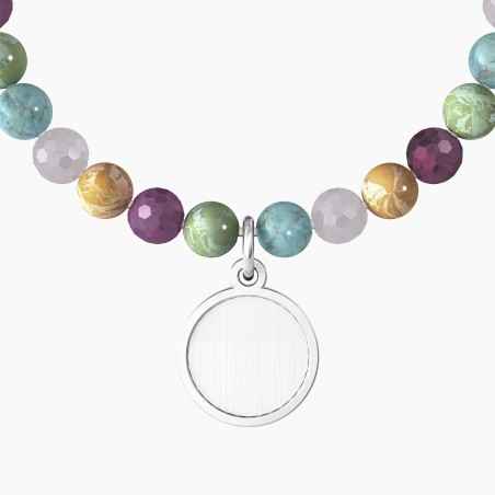 BRACCIALE ELASTICO CON PIETRE COLORATE DONNA KIDULT 