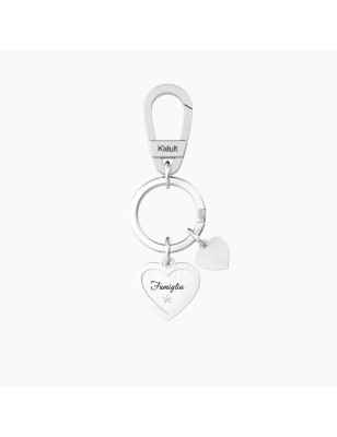 PORTACHIAVI CON CUORE E FRASE FAMIGLIA  KIDULT 