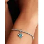 Charm Pendente Pendente Delfini e Cuore Vetro di Murano Pandora