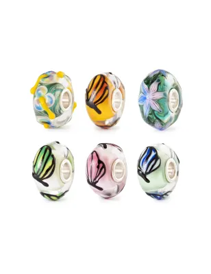 Set Farfalla Fatata vetro Murano TGLBE-00259 Donna Trollbeads
