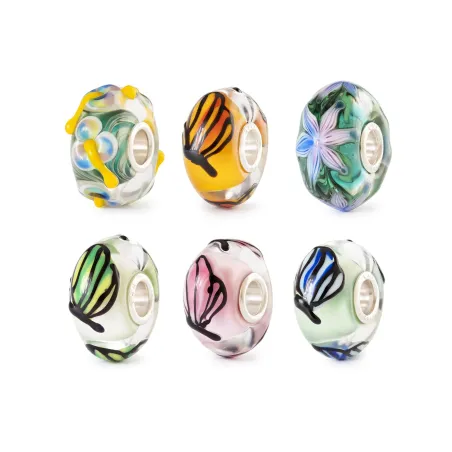 Set Farfalla Fatata vetro Murano TGLBE-00259 Donna Trollbeads