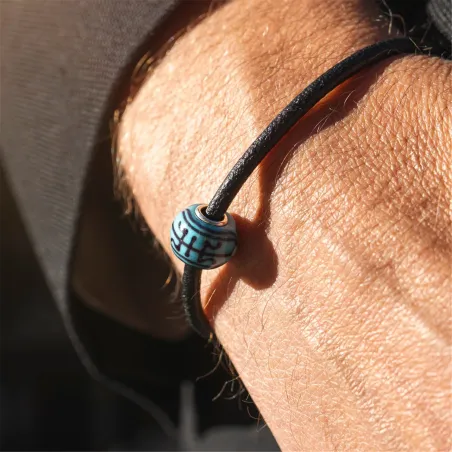 Charm Il Mio Centro vetro Murano TGLBE-30185 Uomo Trollbeads