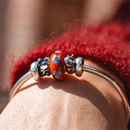 Charm Petali di Zucchero vetro Murano TGLBE-20466 Donna Trollbeads