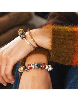 Charm Momenti Tessuti vetro Murano TGLBE-20465 Donna Trollbeads