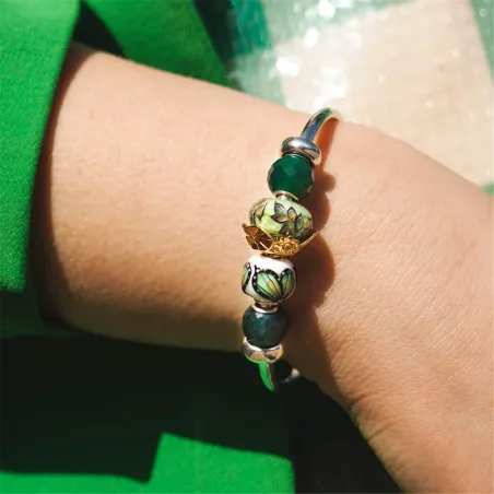 Bead Farfalla della Terra vetro Murano TGLBE-30194 Donna Trollbeads
