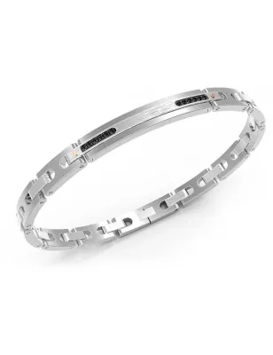 Bracciale in acciaio e spinelli neri Uomo Zancan - category_name - XDMG De Marchi Gianotti