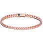 Bracciale a grumette in Argento finitura Oro rosa Uomo Zancan