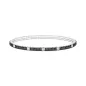 Bracciale tennis elastico con zirconi neri e bianchi Uomo Zancan Bracciale tennis elastico con zirconi neri e bianchi Uomo Zancan