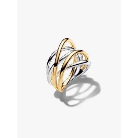 Anello Linee Intrecciate Bicolore m.54 Donna Pandora - category_name - XDMG De Marchi Gianotti