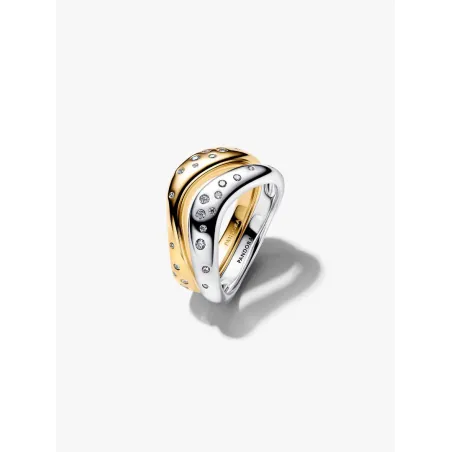 Anello Linea Sinuosa Divisibile Bicolore m.54 Donna Pandora - category_name - XDMG De Marchi Gianotti