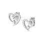 Orecchini Cuore in Argento con Zirconi Donna Amen Orecchini Cuore in Argento con Zirconi Donna Amen