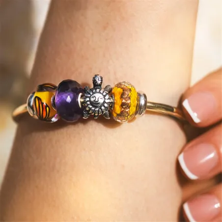 Charm Tartaruga Portafortuna argento TAGBE-40141 Donna Trollbeads