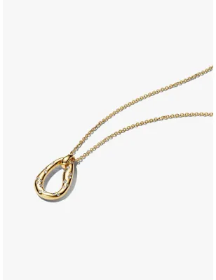 Collana Ovale Linea Sinuosa con Pietre Luminose Donna Pandora - category_name - XDMG De Marchi Gianotti