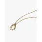 Collana Ovale Linea Sinuosa con Pietre Luminose Donna Pandora