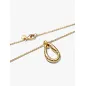 Collana Ovale Linea Sinuosa con Pietre Luminose Donna Pandora