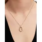 Collana Ovale Linea Sinuosa con Pietre Luminose Donna Pandora