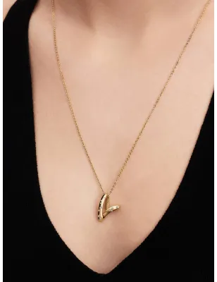 Collana Cuore Linea Sinuosa con Pietre Luminose Donna Pandora - category_name - XDMG De Marchi Gianotti