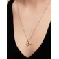 Collana Cuore Linea Sinuosa con Pietre Luminose Donna Pandora Collana Cuore Linea Sinuosa con Pietre Luminose Donna Pandora