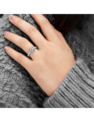 Anello Nodo d'Amore in Ottone con Zirconi m.14 Donna Amen - category_name - XDMG De Marchi Gianotti