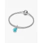Charm Pendente Conchiglia Vetro di Murano Turchese Donna Pandora Charm Pendente Conchiglia Vetro di Murano Turchese Donna Pandora