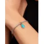 Charm Pendente Conchiglia Vetro di Murano Turchese Donna Pandora Charm Pendente Conchiglia Vetro di Murano Turchese Donna Pandora