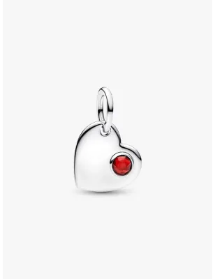 Charm Pendente Cuore Pietra Rosso Scuro Gennaio Donna Pandora - category_name - XDMG De Marchi Gianotti