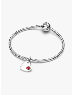 Charm Pendente Cuore Pietra Rosso Scuro Gennaio Donna Pandora - category_name - XDMG De Marchi Gianotti