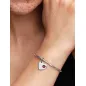 Charm Pendente Cuore Pietra Rosso Scuro Gennaio Donna Pandora