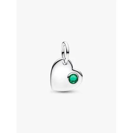 Charm Pendente Cuore Pietra Verde Scuro Maggio Donna Pandora - category_name - XDMG De Marchi Gianotti