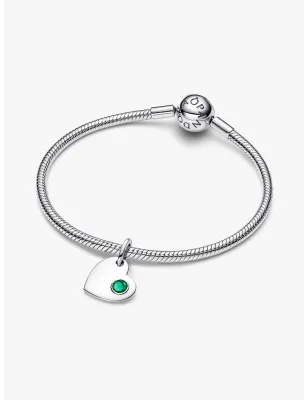 Charm Pendente Cuore Pietra Verde Scuro Maggio Donna Pandora - category_name - XDMG De Marchi Gianotti