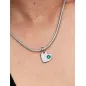 Charm Pendente Cuore Pietra Verde Scuro Maggio Donna Pandora